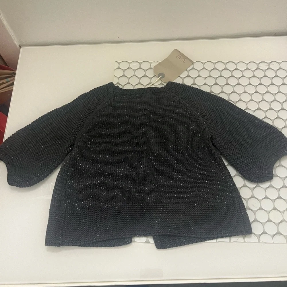 Zara Chic charcoal grey Knit Kids sweater